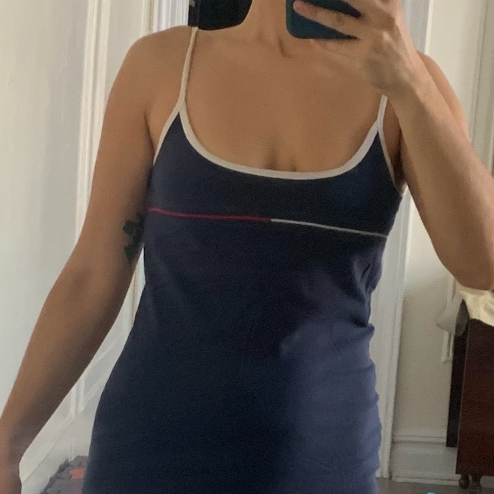 Tommy Hilfiger Logo Summer T-Shirt Tank Cotton Dress
